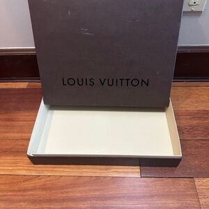 Louis Vuitton Dark Brown and Cream Box empty new